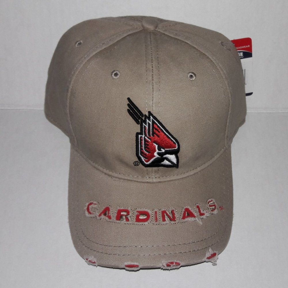 BSU Ball State University Cardinals Distressed Cap
